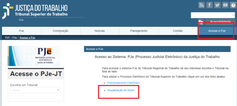 consultar processo trabalhista